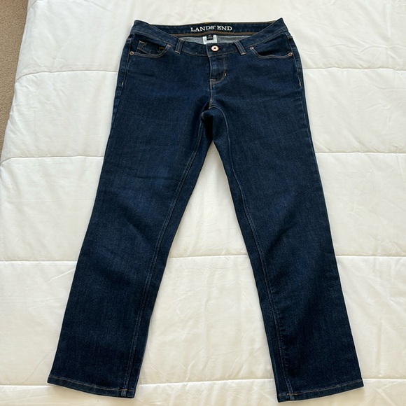 Lands’ End Dark Wash Jeans - Picture 2 of 6